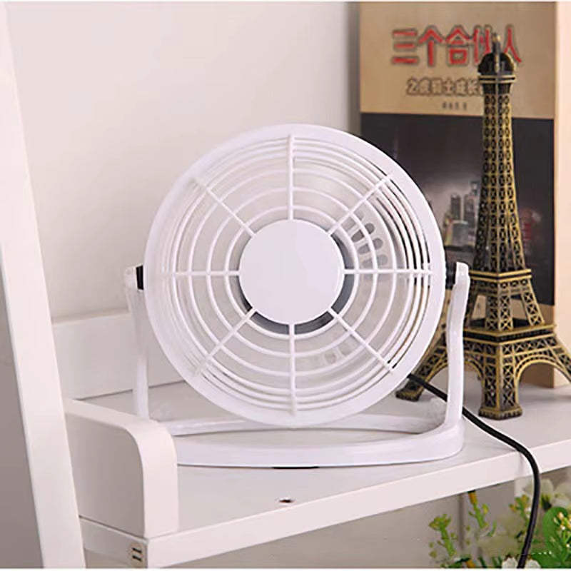 Hot Sale Portable DC 5V Small Desk USB Cooler Cooling Fan USB Mini Fans Operation Super Mute Silent for PC / Laptop / Notebook