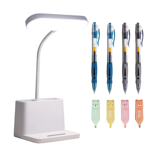 16" LED Adjustable Gooseneck Pen Holder Desk Lamp