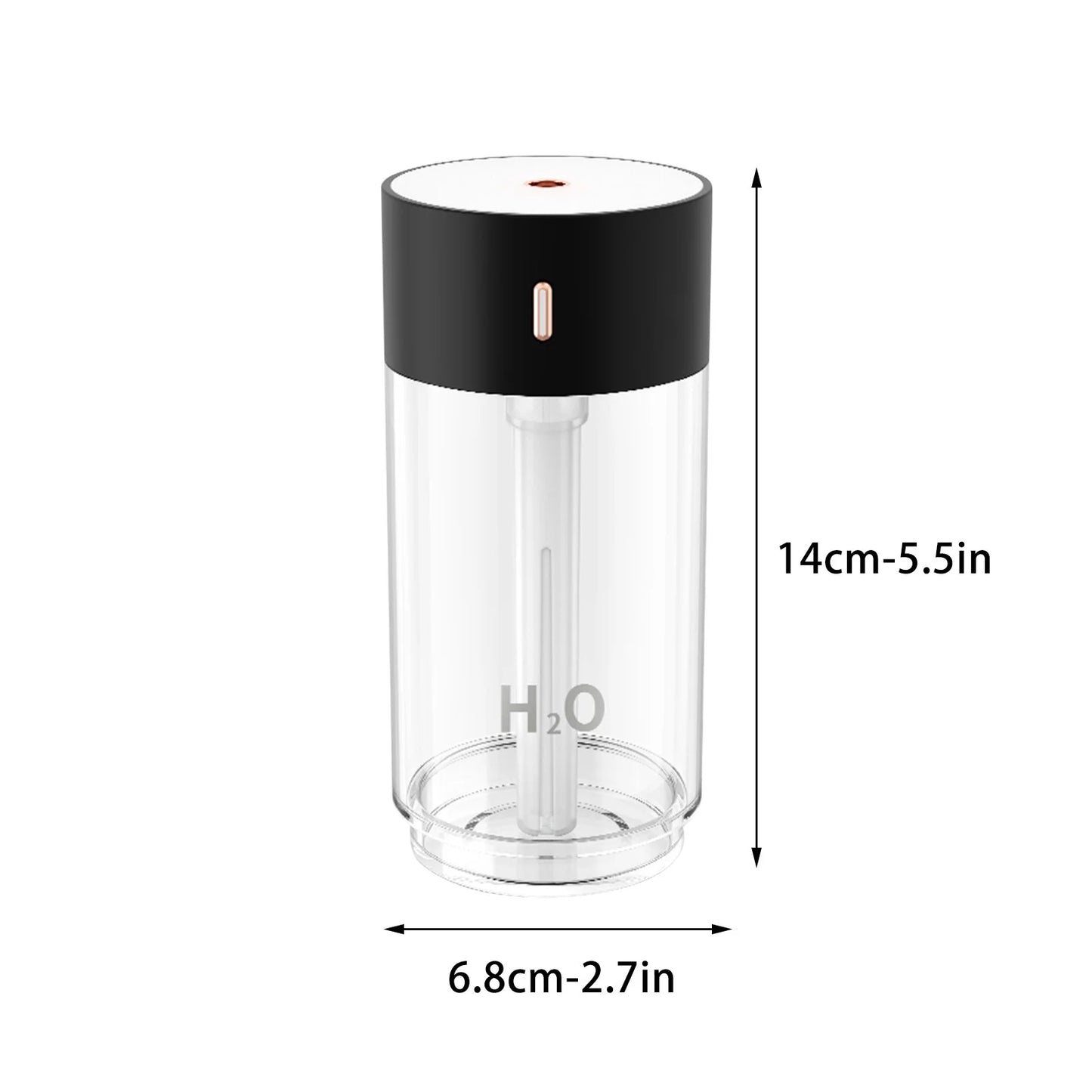 Refreshing Humidifier Small Humidifier 280Ml Desktop Humidifier Quiet Operation Night Lighting Function Two Spray Modes Automatic Shutdown of Bedroom Baby Room and Office