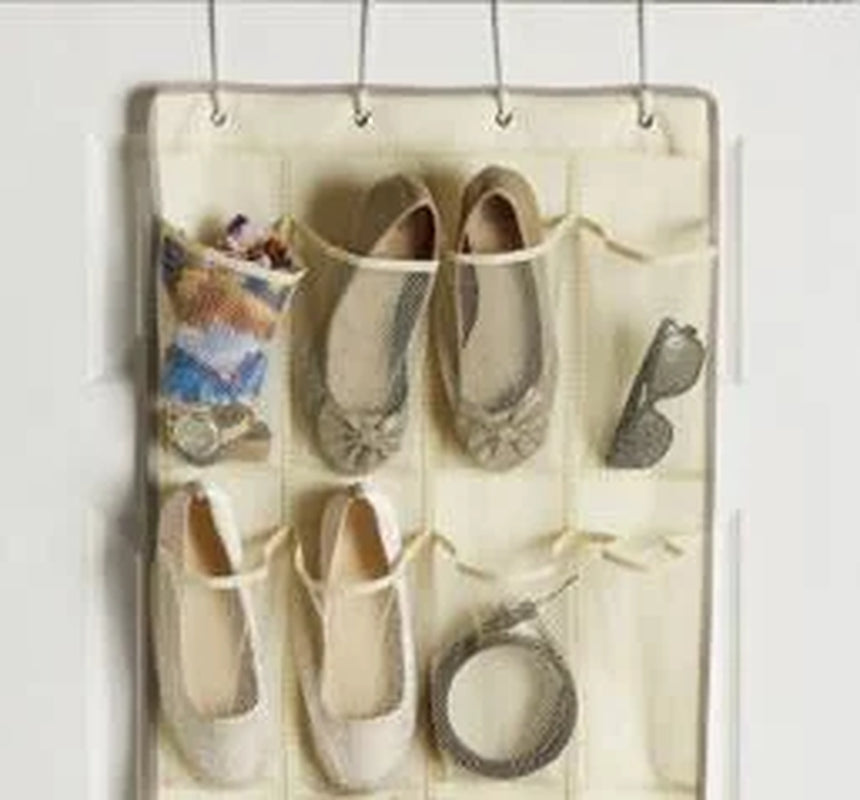 24-Pocket Over-The-Door Hanging Organizer Canvas