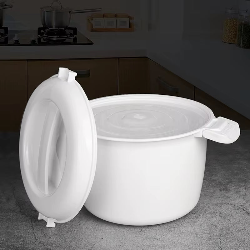 Microwave Rice Cooker Multifunction Small Lunch Container Microwave Cooker Cookware for Microwave Oven