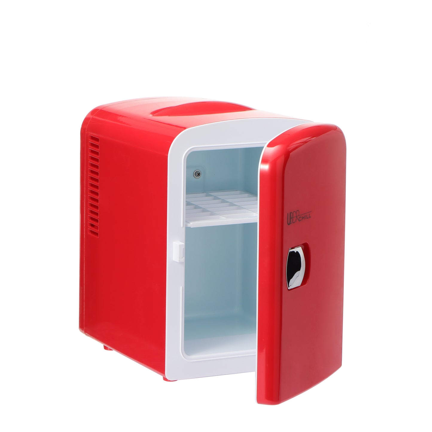 Appliance Chill 6-Can Retro Portable Mini Fridge Red Thermoelectric