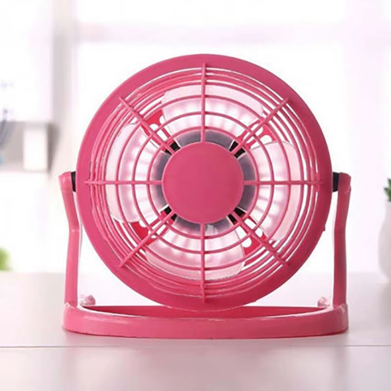 Hot Sale Portable DC 5V Small Desk USB Cooler Cooling Fan USB Mini Fans Operation Super Mute Silent for PC / Laptop / Notebook