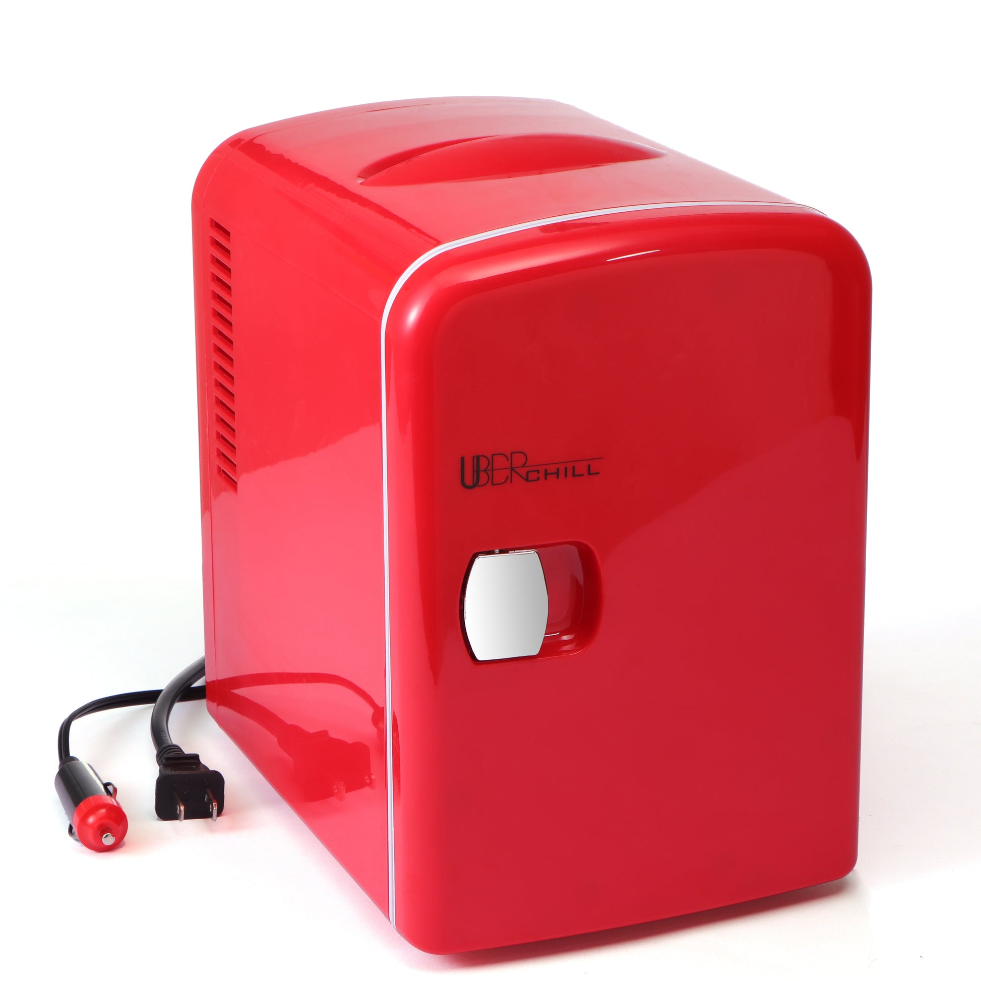 Appliance Chill 6-Can Retro Portable Mini Fridge Red Thermoelectric