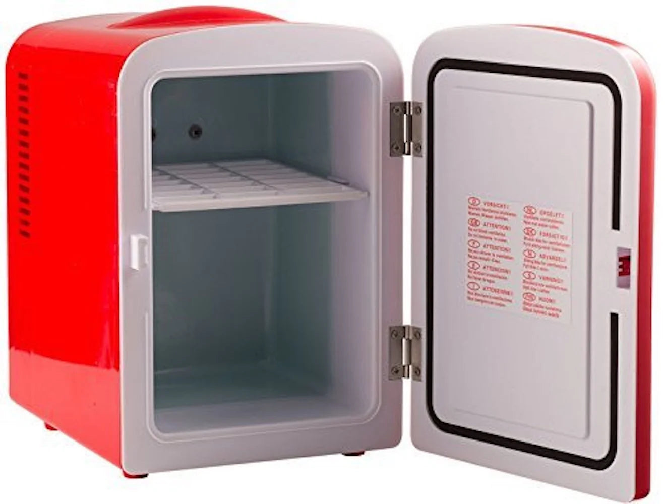 Appliance Chill 6-Can Retro Portable Mini Fridge Red Thermoelectric