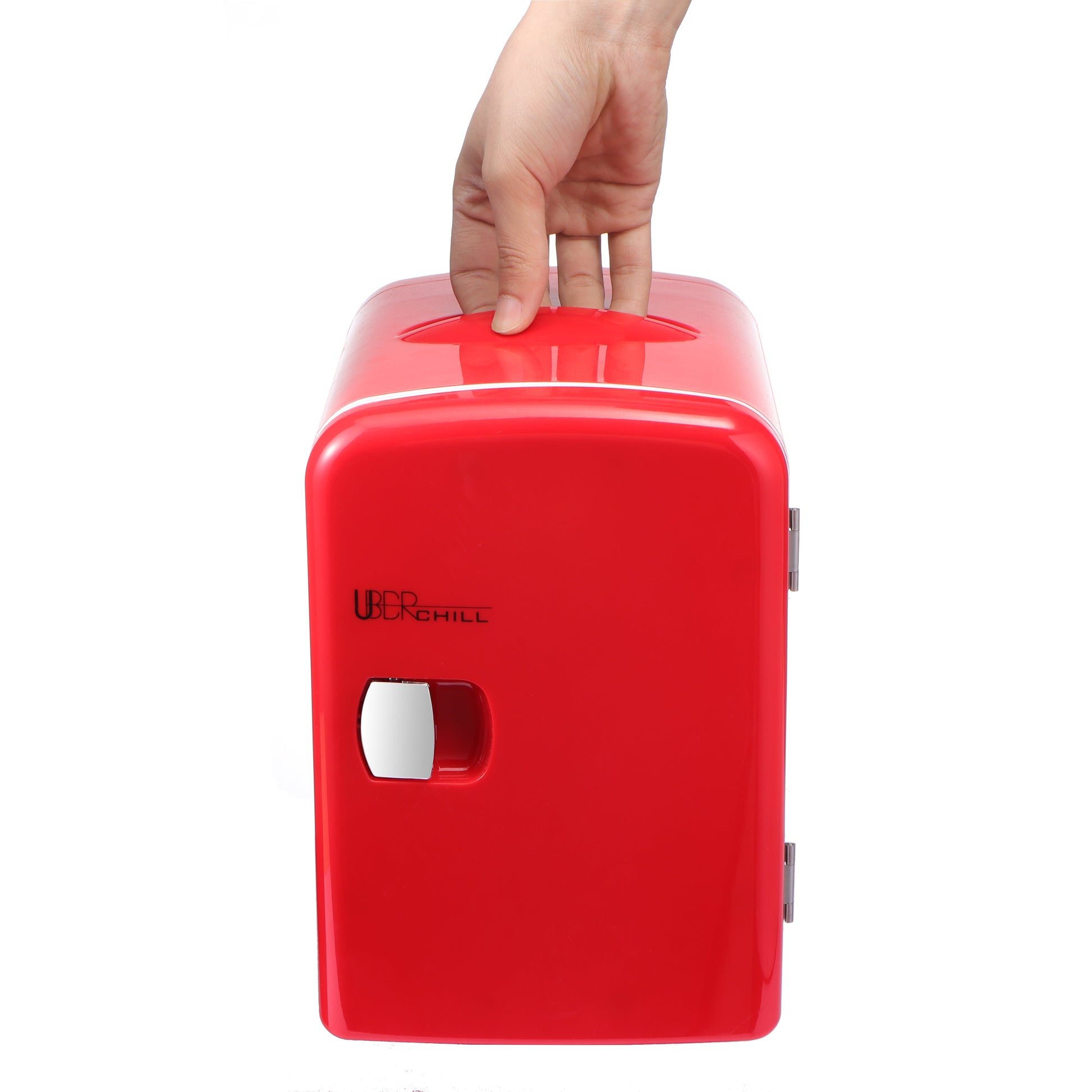 Appliance Chill 6-Can Retro Portable Mini Fridge Red Thermoelectric